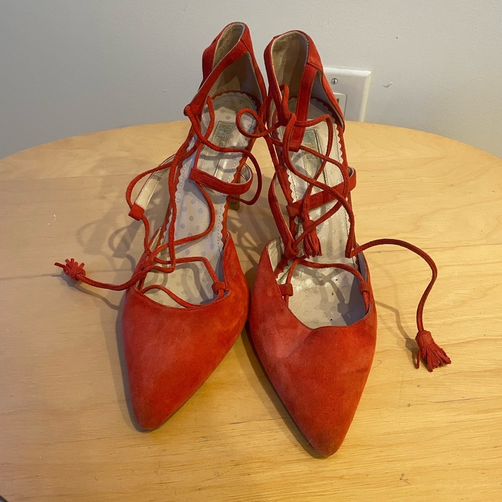 Boden Lace Up Heels